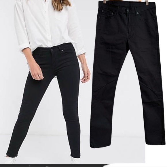 LEVI’S‎ 510 BLACK DENIM JEANS SIZE W33 L32 - Picture 1 of 17